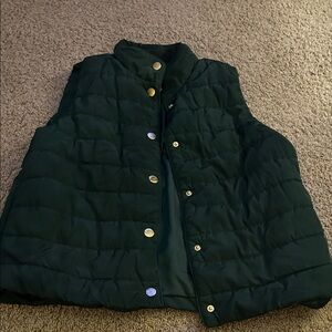 MICHAEL Michael Kors Dark Green Puffer Vest
